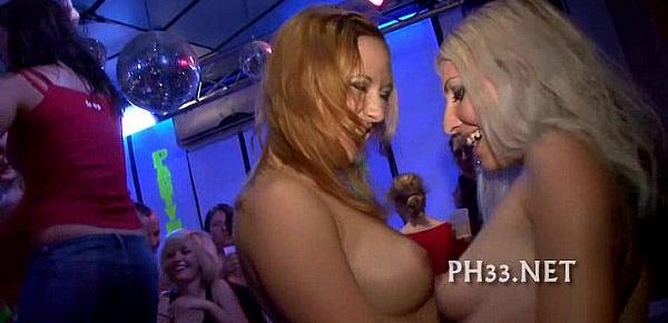 Very hot group sex in club